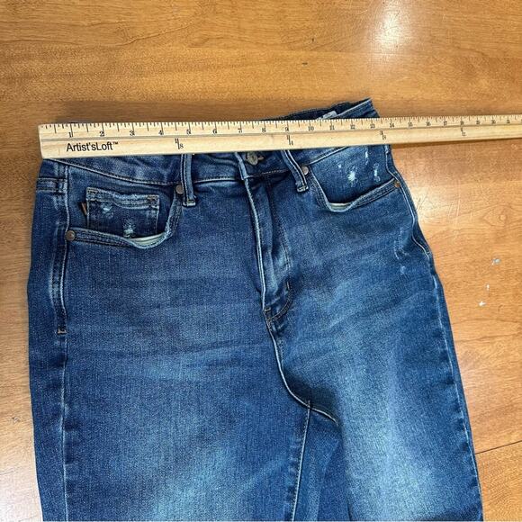 Judy Blue Tummy Control High Waist Slim Jeans Women’s Size 29 US 8 Dark JB88776 - Picture 8 of 10